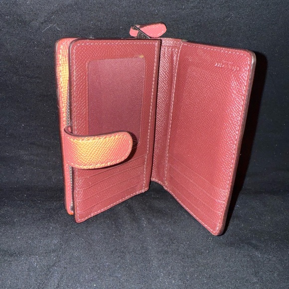 Coach Coral Leather Satchel and Matching Wallet - Picture 11 of 16